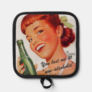 Manique Publicité rétro vintage de soda des années 1950 bl