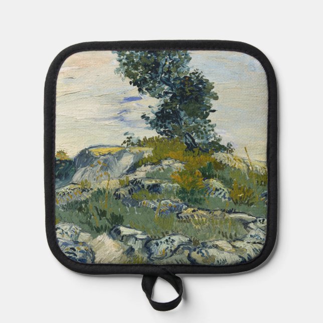 Manique Rocks with Oak Tree, Van Gogh Oil Painting (Recto)