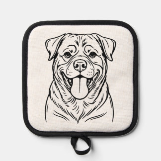 Manique Rottweiler Dog Line Art � minimalist art line