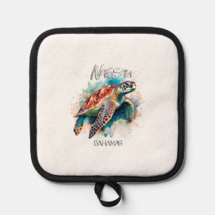 Manique Siège Bahamas Tortue Drapeau bahamien Plage Grand