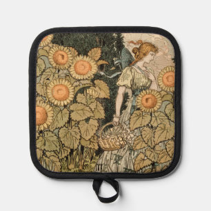 Manique Sunflower Art Nouveau Jardin Grasset Femme