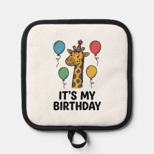 Manique T-shirt de fête d'anniversaire de girafe mignon De