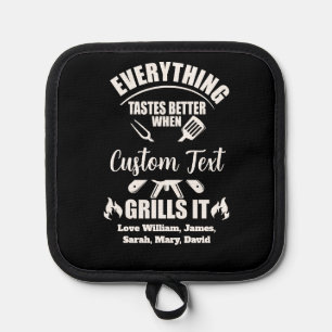 Manique Tout Goûte Mieux Lorsque Le Nom Personnalisé Grill