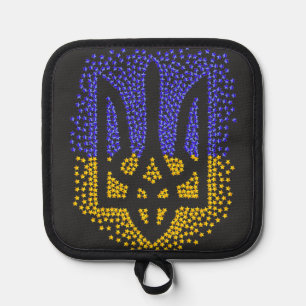 Manique Trident heraldique ukrainien tryzub étoiles disper