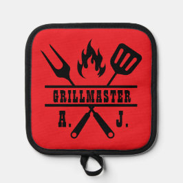 Manique Ustensile de grillmaster rouge