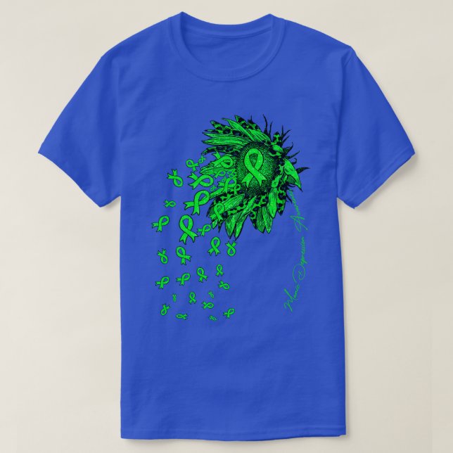 Manische Depression Awareness Sonnenblumen Band Bl T-Shirt (Design vorne)