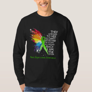 Manische Depression Bewusstsein Sie flüsterte mir  T-Shirt