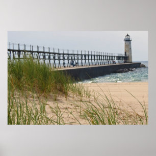 Manistee Leuchtturm Poster