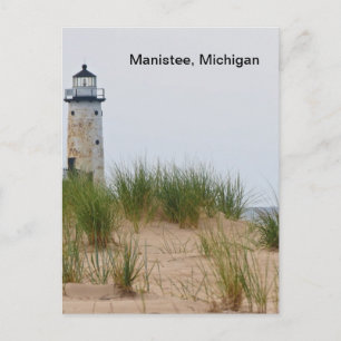 Manistee Lighthouse Postkarte