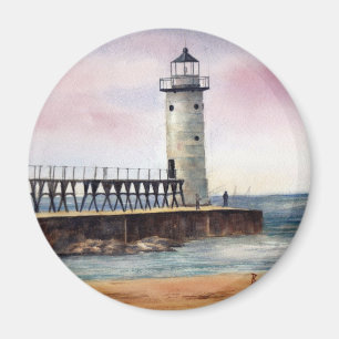 Manistee NordPierhead heller Magnet