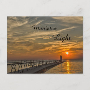 Manistee North Pierhead Leuchtturm Postkarte