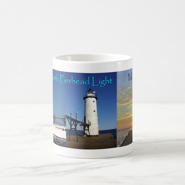 Manistee North Pierhead Light 3 Tasse (Mittel)
