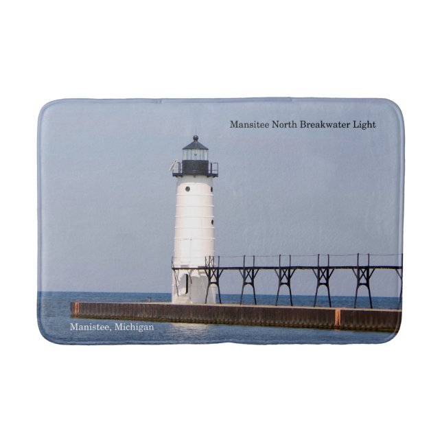 Manistee North Pierhead Light bathmat Badematte (Vorderseite)