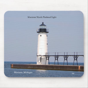 Manistee North Pierhead Light Mousepad