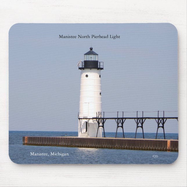 Manistee North Pierhead Light Mousepad (Vorne)