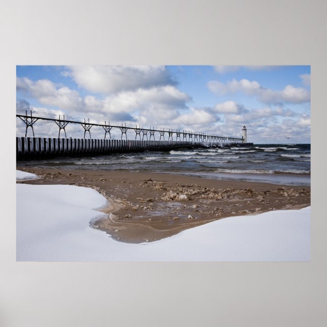 Manistee Pierhead Lighthouse Poster (Vorne)