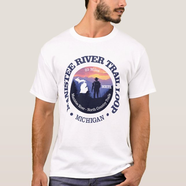 Manistee River Loop Trail (rd2) T-Shirt (Vorderseite)