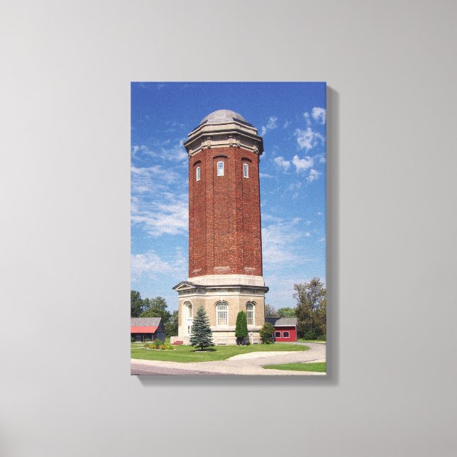 Manistique Wasserturm Leinwanddruck (Vorderseite)
