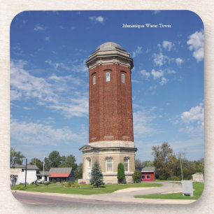 Manistique Water Tower Set mit 6 Untersetzer aus K