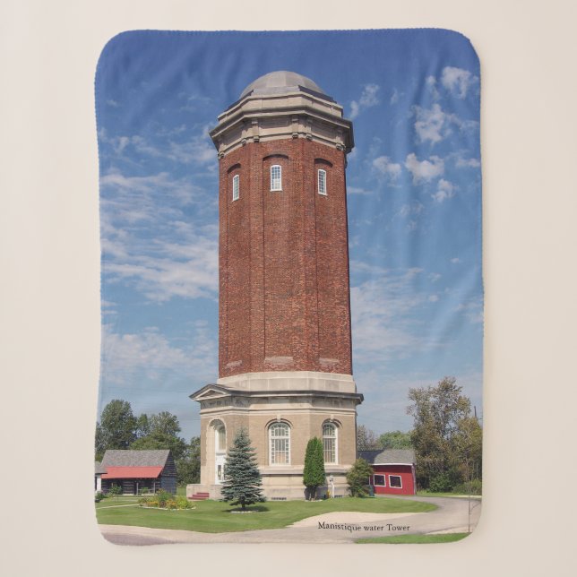 Manistique Water Tower sherpa Decke Sherpadecke (Vorderseite)