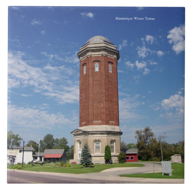 Manistique Water Tower Tile Fliese (Vorderseite)