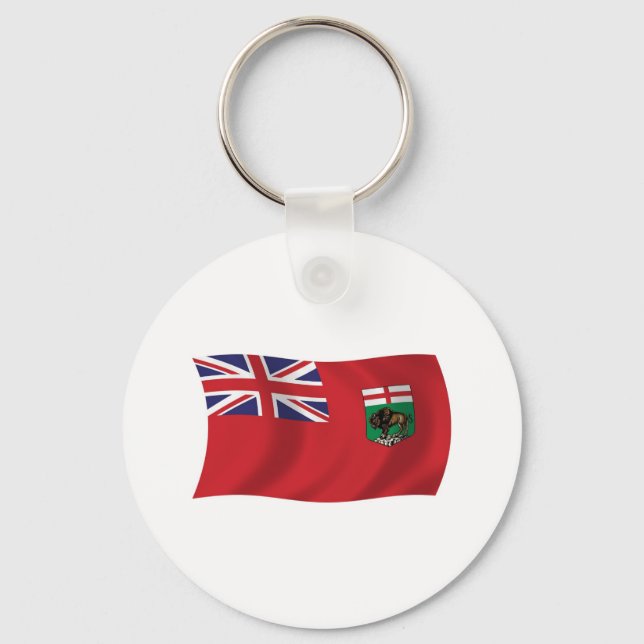 Manitoba Flag Schlüsselanhänger (Vorderseite)