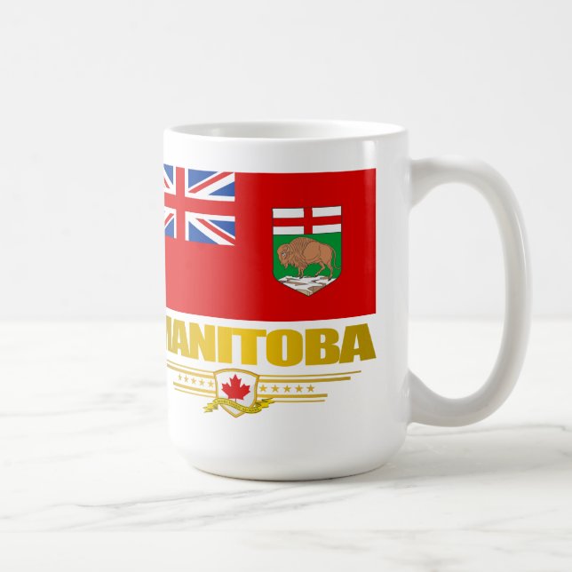 Manitoba-Flagge Kaffeetasse (Rechts)