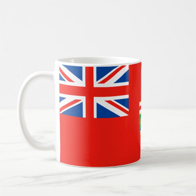 MANITOBA-Flagge Kaffeetasse (Links)