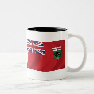 Manitoba-Flaggen-Tasse Zweifarbige Tasse