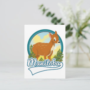 Manitoba Kanada Reise Logo Einladungspostkarte