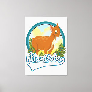 Manitoba Kanada Reise Logo Leinwanddruck