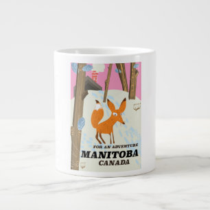 Manitoba Kanada Vintage-Reiseposter Jumbo-Tasse
