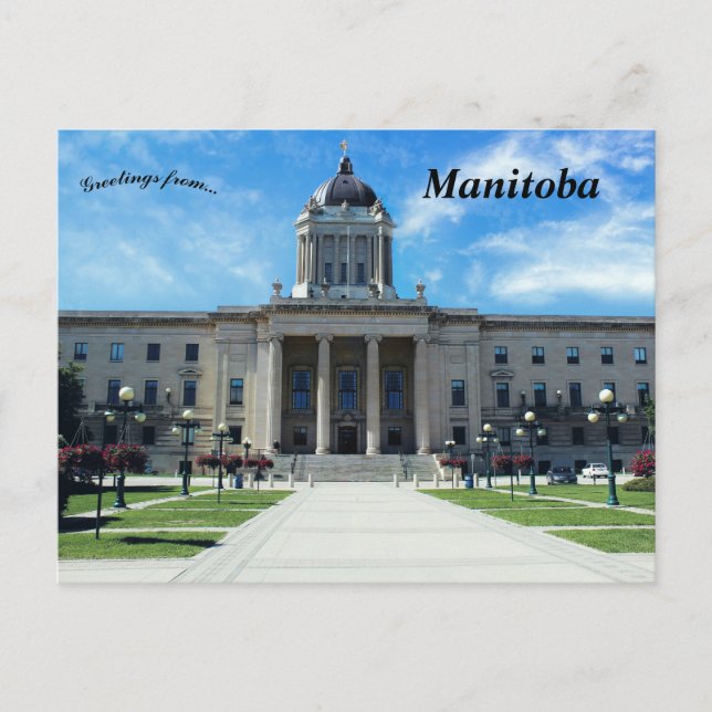 Manitoba Legislative Building Manitoba Canada Postkarte (Vorderseite)