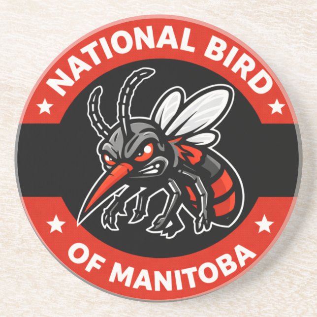 Manitoba National Bird Coasters Getränkeuntersetzer (Vorne)