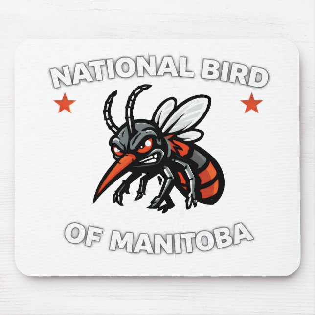 Manitoba National Bird Mouse Pad Mousepad (Vorne)