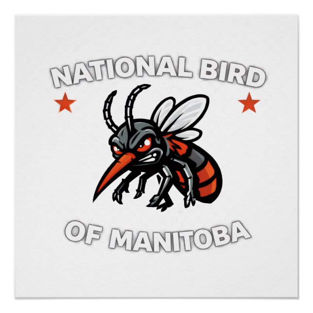 Manitoba National Bird Wall Art Poster (Vorderseite)