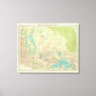 Manitoba u. Nordwestontario Leinwanddruck