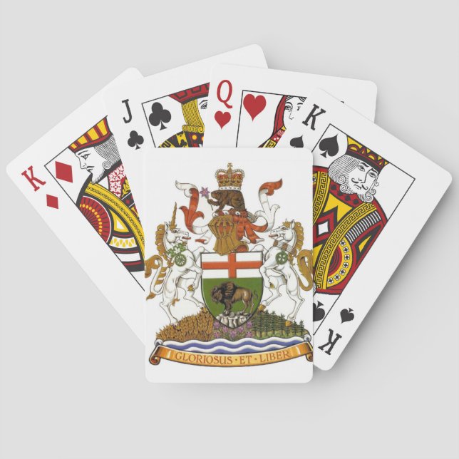 Manitoba-Wappen Spielkarten (Rückseite)
