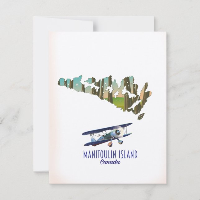 Manitoulin Island Kanada Karte (Vorderseite)