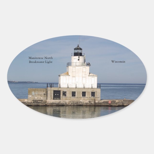 Manitowoc North Breakwater Light autocollant (Devant)