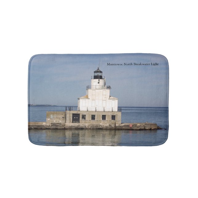 Manitowoc North Breakwater Light bathmat Badematte (Vorderseite)