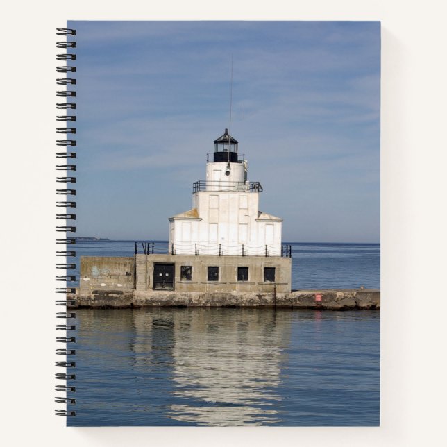 Manitowoc North Breakwater Light Notebook Notizbuch (Vorderseite)