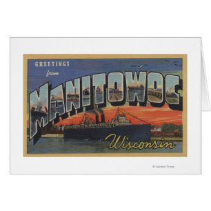 Manitowoc, Wisconsin - große Buchstabe-Szenen