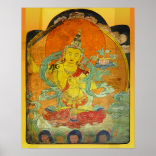 Manjushri, Bodhisattva der Weisheit Poster