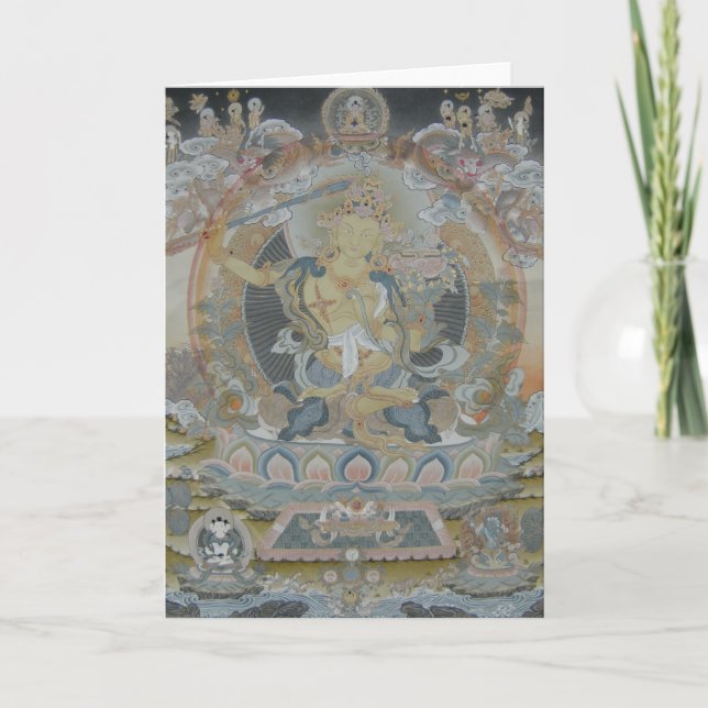 Manjushri Gruß-Karte Karte (Vorderseite)