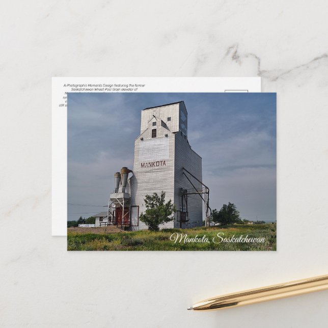 Mankota Grain Elevator Postkarte (Vorderseite/Rückseite Beispiel)