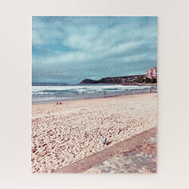 Manly Beach Retro Australien Reise (Vertikal)