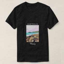 Manly Beach Surf Australien Reisen T-Shirt