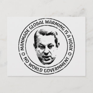 Manmade Global Warming Hoax Postkarte