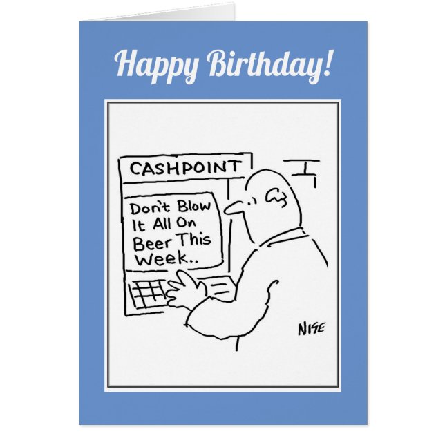 Mann an der Geldmaschine (Vorne)